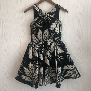 Chic Black and White Kids Formal Dress